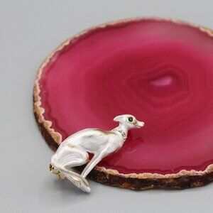 Dog pin brooch jewelry fashion animal best friend elegant gold tone new